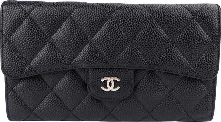 Chanel Chanel Quilted Caviar Leather Classic Flap Wallet