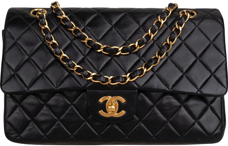 Chanel Chanel Quilted Lambskin 24K Gold Medium Double Flap Shoulder Bag