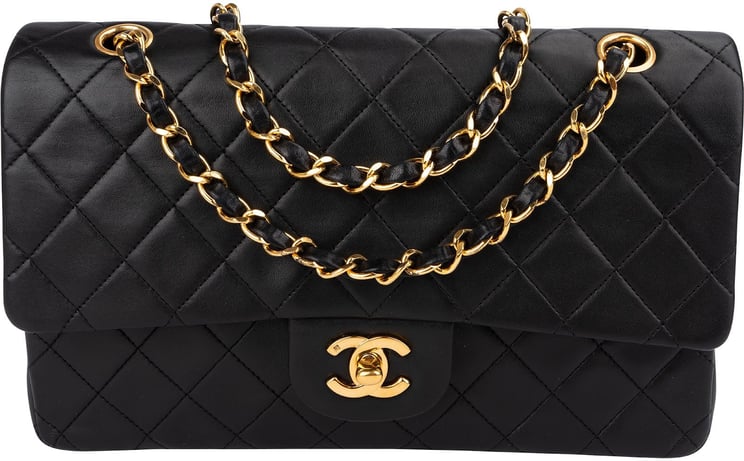 Chanel Chanel Quilted Lambskin 24K Gold Medium Double Flap Shoulder Bag