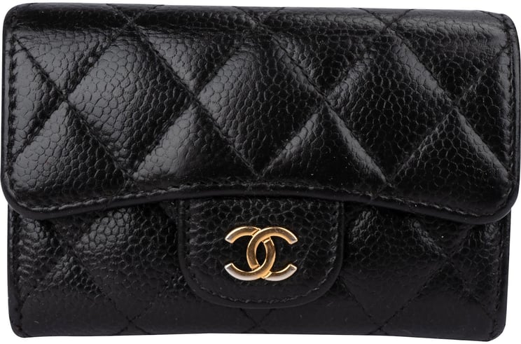 Chanel Chanel Quilted Caviar Classic Flap Card Holder Wallet