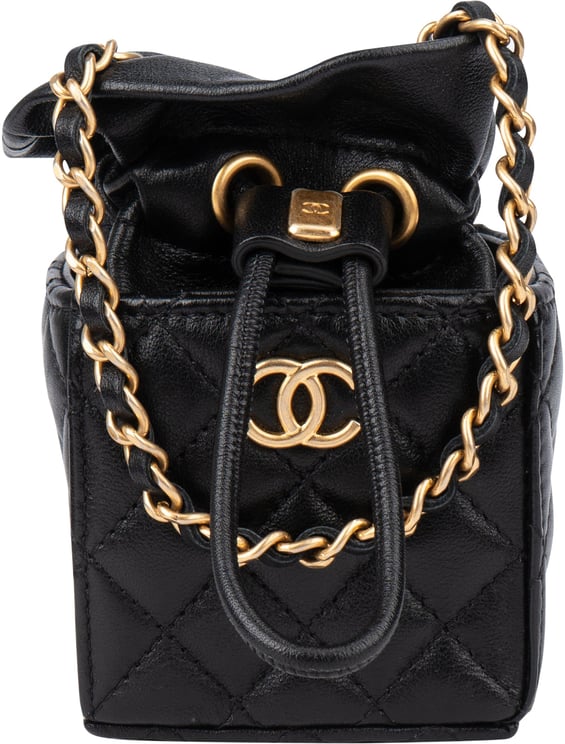 Chanel Chanel Quilted Leather Micro Cube Crossbody Bag