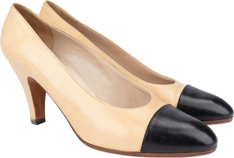 Chanel Chanel Bicolor Leather Heels (36 / 36,5)