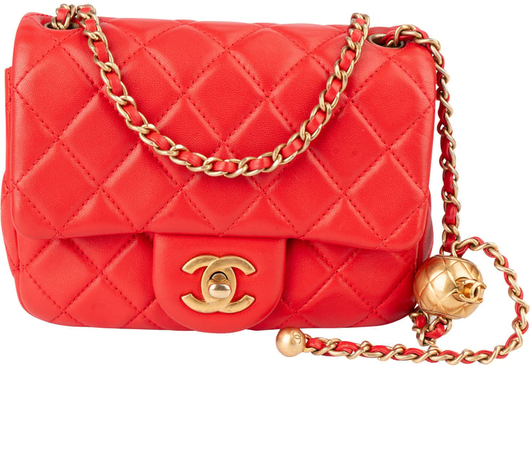 Chanel Chanel Quilted Lambskin Single Flap Crossbody Bag
