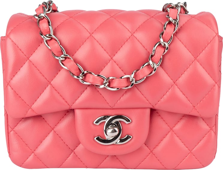 Chanel Chanel Quilted Lambskin Mini Single Flap Crossbody Bag