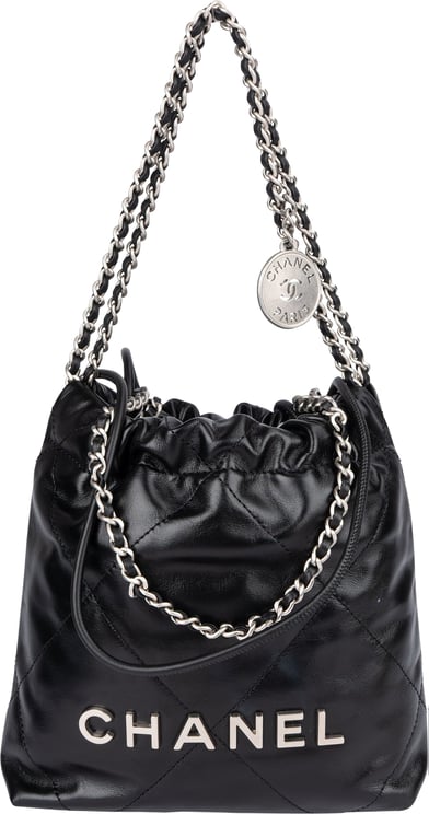 Chanel Chanel Noir Quilted Calfskin Small 22 Shoulder Bag