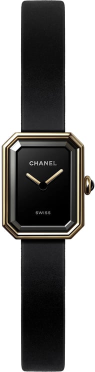 Chanel Chanel Premiere H6125 TI 750(YG) Rubber AT Black Dial Watch