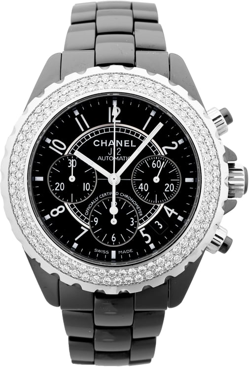Chanel Chanel J12 H1009 I.G.17972 SS×CE AT Black Dial Watch