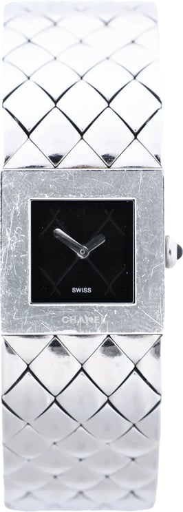 Chanel Chanel Matelasse H0009 Y.H.89889 SS QZ Watch with Black Dial