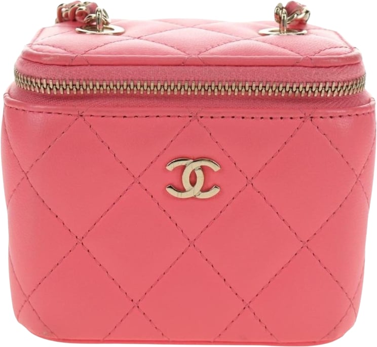 Chanel Chanel Classic Vanity Case with Chain Quilted Lambskin Mini