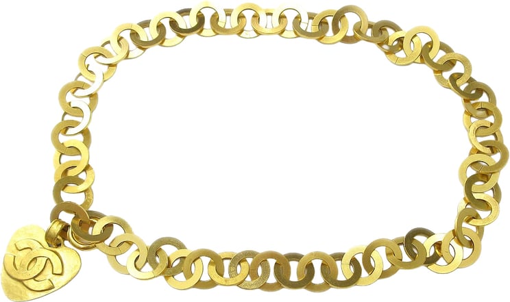 Chanel Chanel Vintage Heart Chain Belt Metal