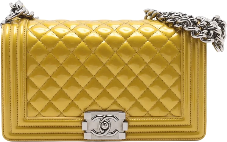 Chanel Chanel Boy Flap Patent Leather Old medium (25)