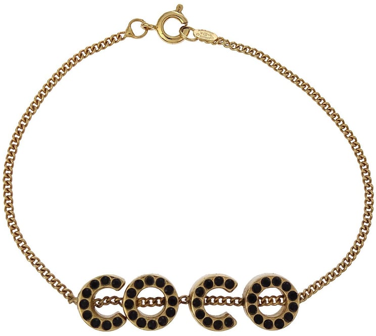 Chanel Chanel CC Charm Bracelet Metal with Crystal
