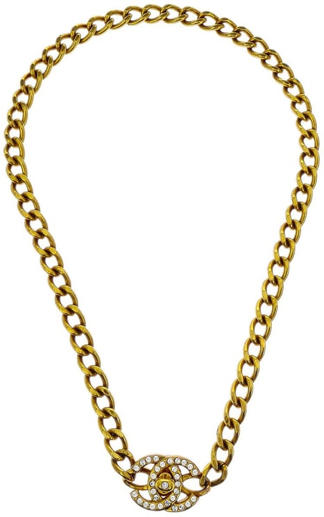 Chanel Chanel Vintage Turnlock Reissue Chain Necklace Metal