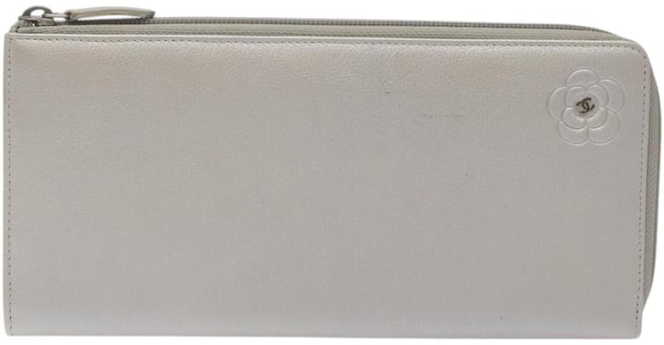 Chanel Chanel Camellia Zip Around Organizer Leather Long