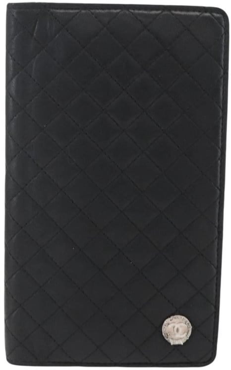 Chanel Chanel Vintage CC Bifold Wallet Leather Long