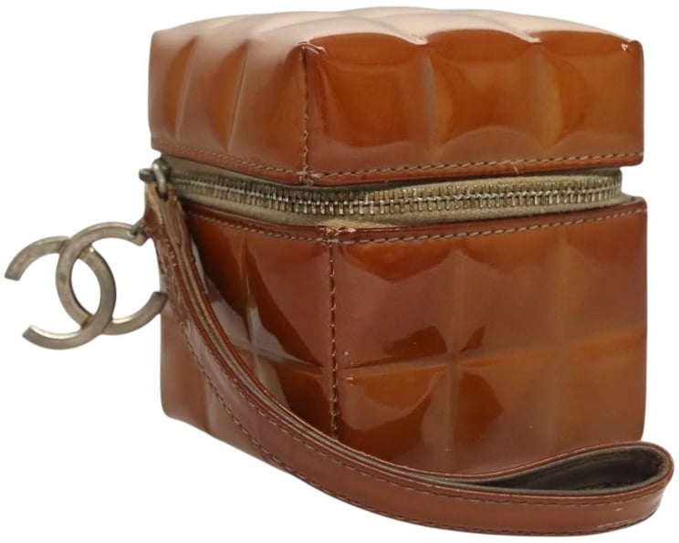 Chanel Chanel Rubiks Cube Wristlet Quilted Patent