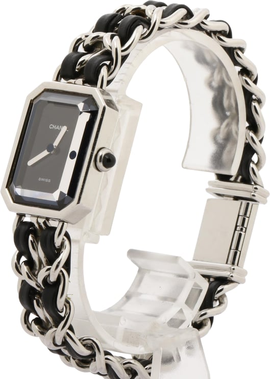 Chanel Chanel Premiere Mini Quartz Watch Stainless Steel and Ceramic with Diamond Bezel 18