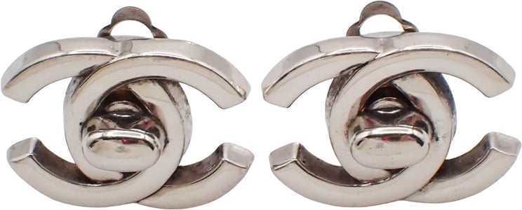 Chanel Chanel CC Turnlock Clip-On Earrings Metal