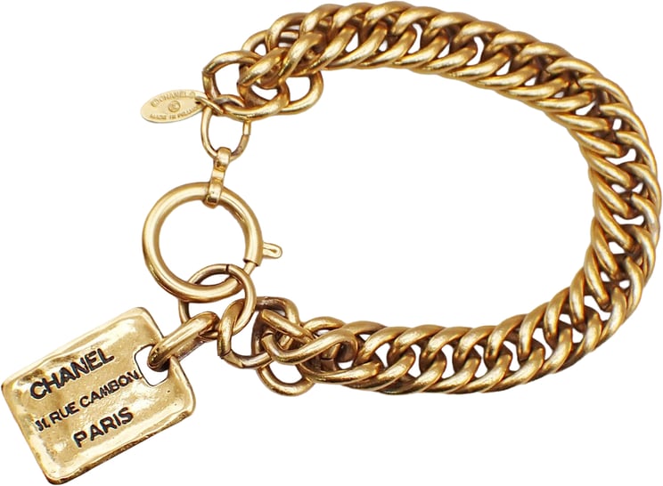 Chanel Chanel Vintage Rue Cambon Chain Charm Bracelet Metal