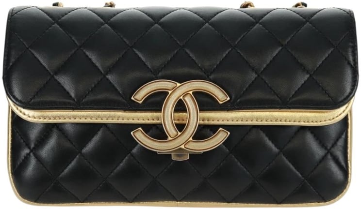Chanel Chanel CC Chic Double Flap Bag Quilted Lambskin Small