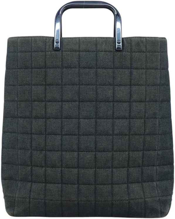 Chanel Chanel Chocolate Bar Tote Quilted Canvas