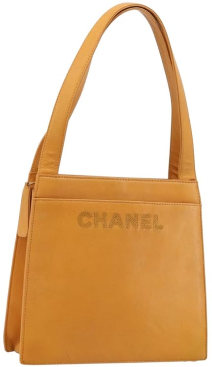 Chanel Chanel Vintage Logo Tote Leather Small
