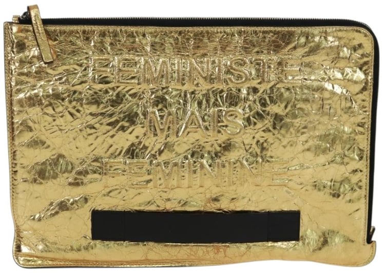 Chanel Chanel Feminine Pouch Crinkled Leather Medium