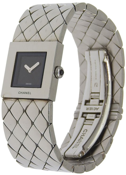 Chanel Chanel Matelasse Quartz Watch Stainless Steel 19