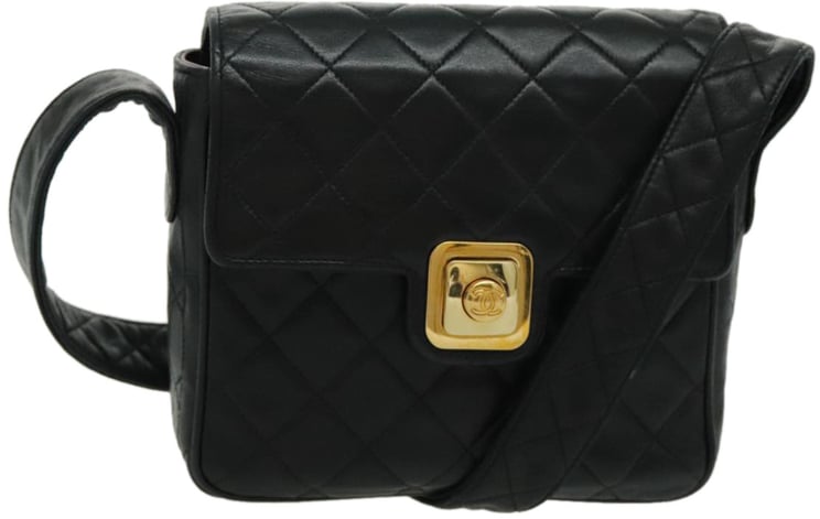 Chanel Chanel Vintage CC Pushlock Flap Bag Quilted Lambskin Small