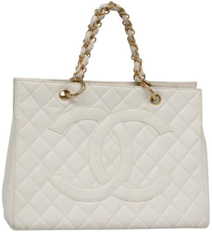 Chanel Chanel Vintage Grand Shopping Tote Quilted Caviar