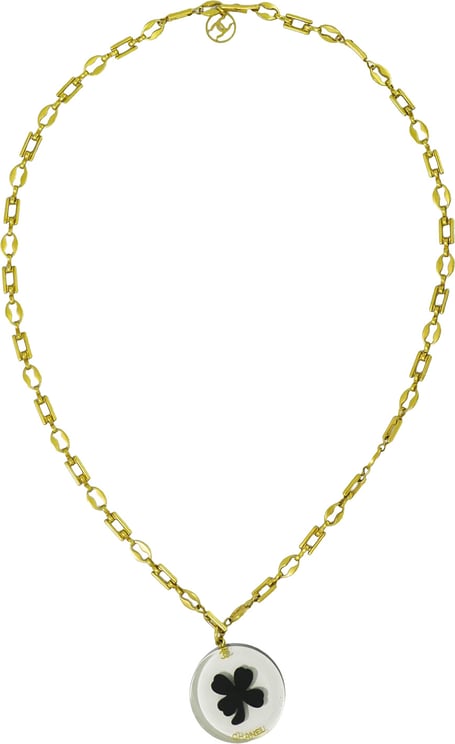Chanel Chanel Trèfle CC Necklace Plastic and Gold plated