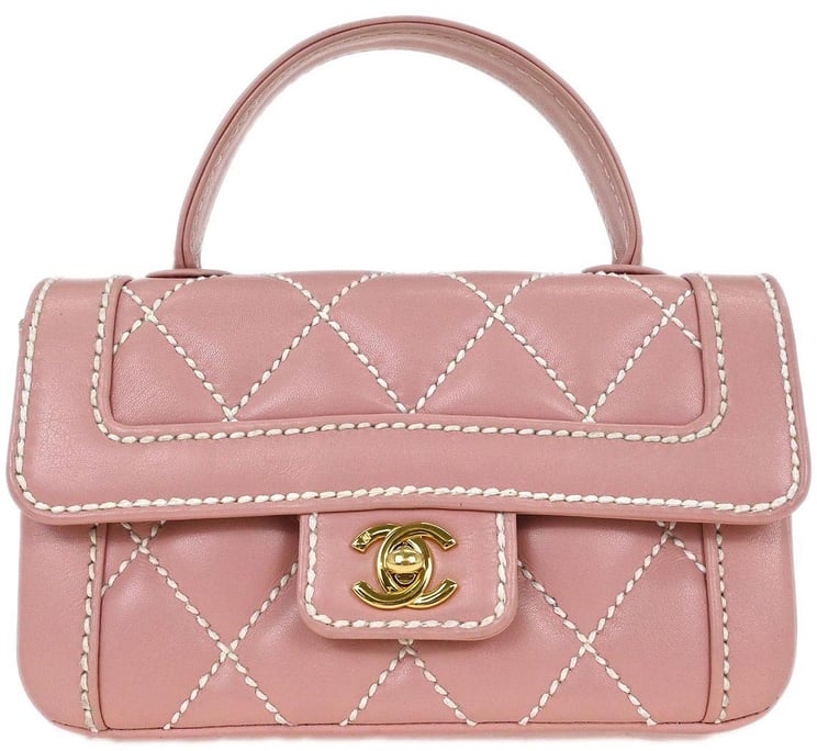 Chanel Chanel Wild Stitch Handbag Leather