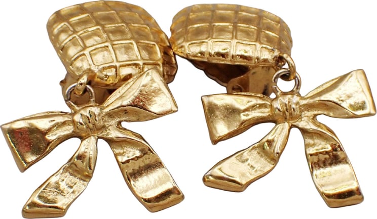 Chanel Chanel Vintage Clip On Bow Earrings Metal