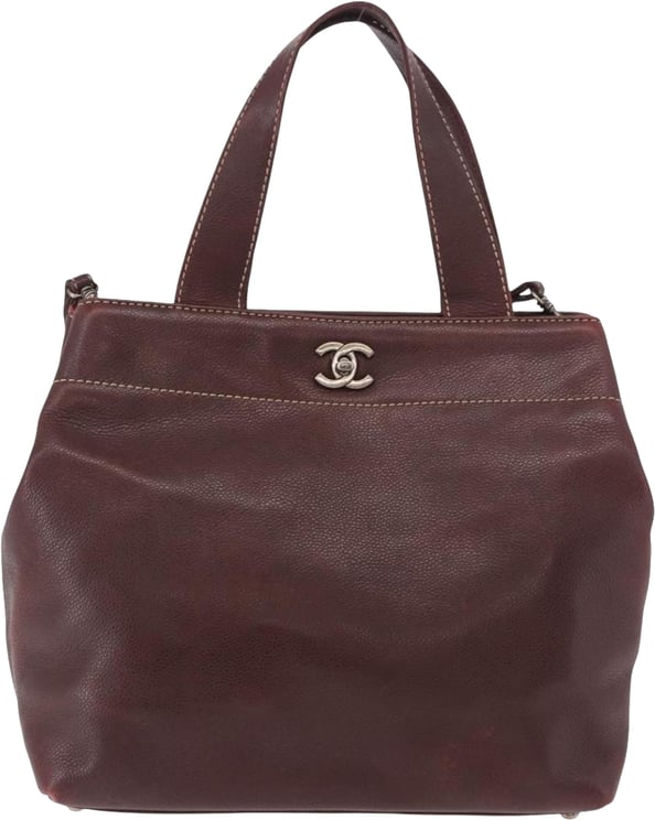 Chanel Chanel Vintage CC Lock Tote Leather Small