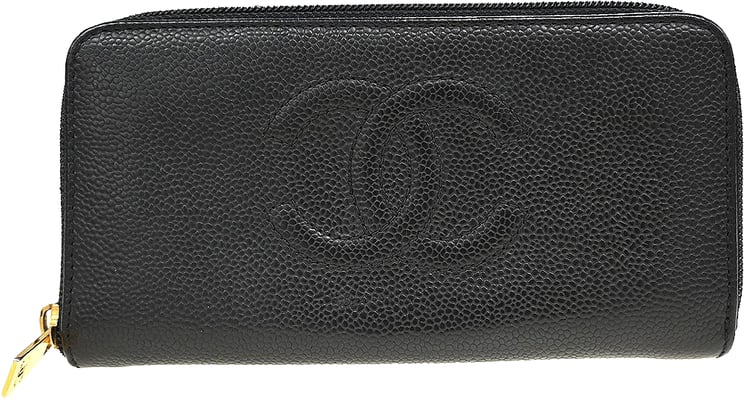 Chanel Chanel Portefeuille long CC logo calfskin leather MM