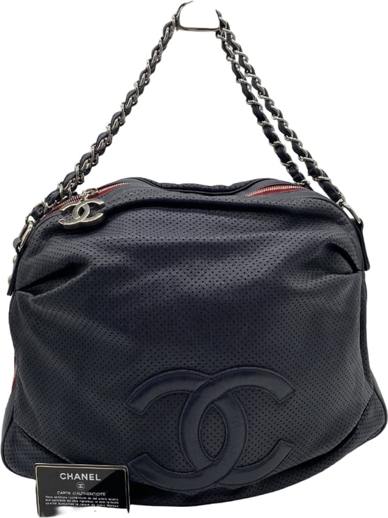 Chanel Chanel Baseball Spirit Hobo Perforated Leather large