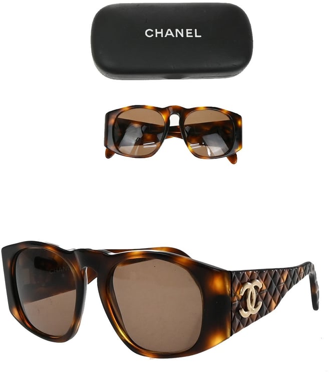Chanel Chanel CC Logo Matelasse Sunglasses Eye Wear Plastic