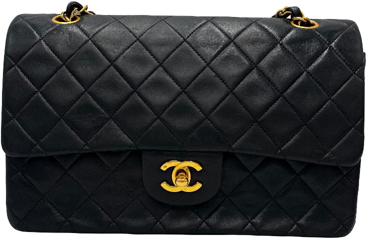 Chanel Chanel Vintage Classic Double Flap Bag Leather 25