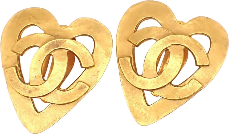 Chanel Chanel CC logo heart Gold-plated