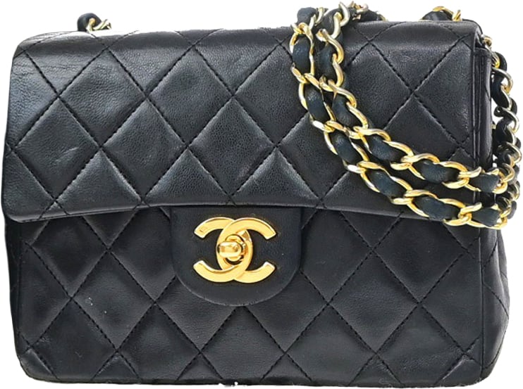 Chanel Chanel Vintage Square Classic Flap Quilted Lambskin Small