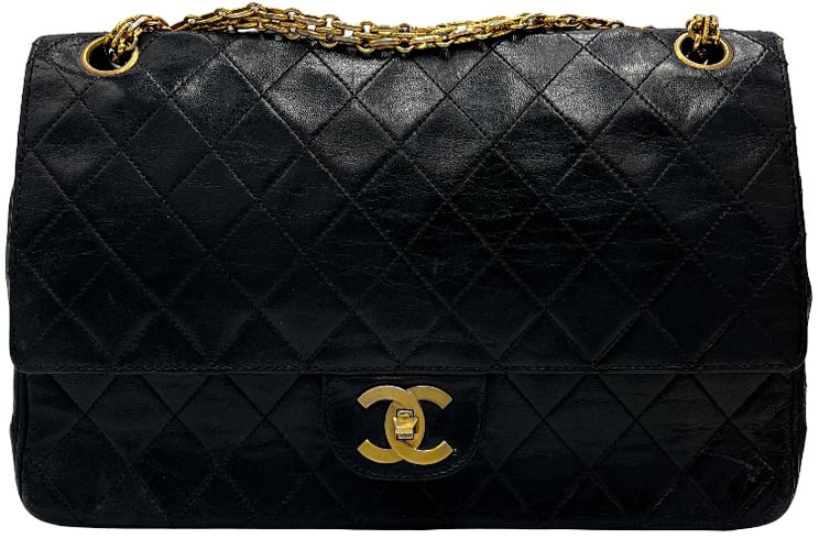 Chanel Chanel Vintage Classic Double Flap Bag Leather large