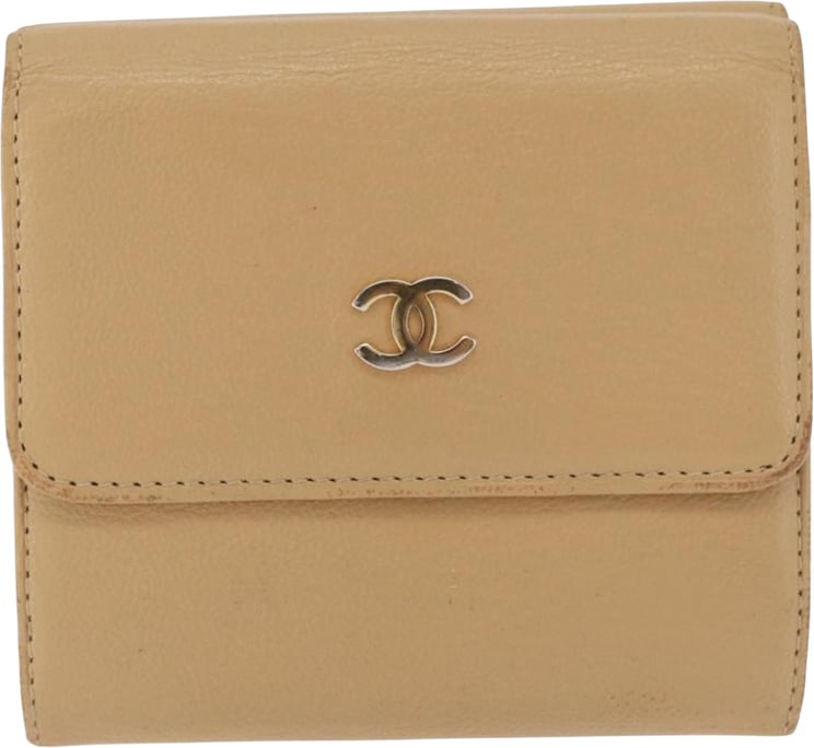 Chanel Chanel CC Trifold Wallet Leather