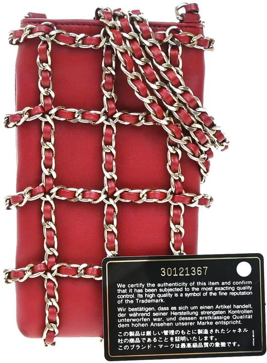 Chanel Chanel Tech Me Out Clutch With Chain Lambskin