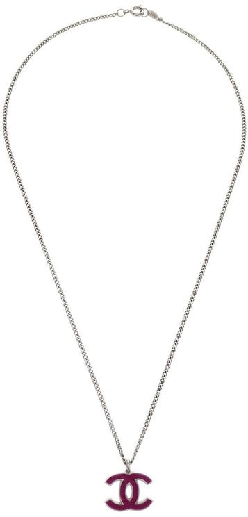 Chanel Chanel CC Logo Pendant Necklace Metal