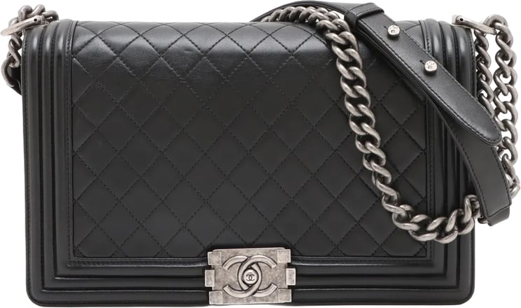 Chanel Chanel Boy Flap Quilted Lambskin Large