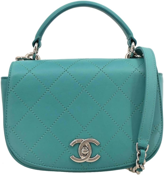 Chanel Chanel Ring My Bag Top Handle Bag Stitched Calfskin Small