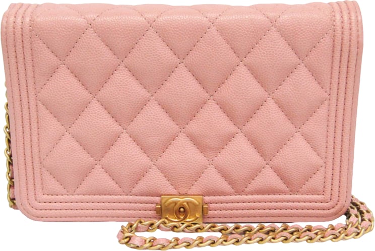 Chanel Chanel Boy Wallet on Chain quilted caviar