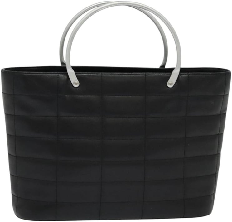 Chanel Chanel Vintage Chocolate Bar Metal Ring Tote Quilted Leather