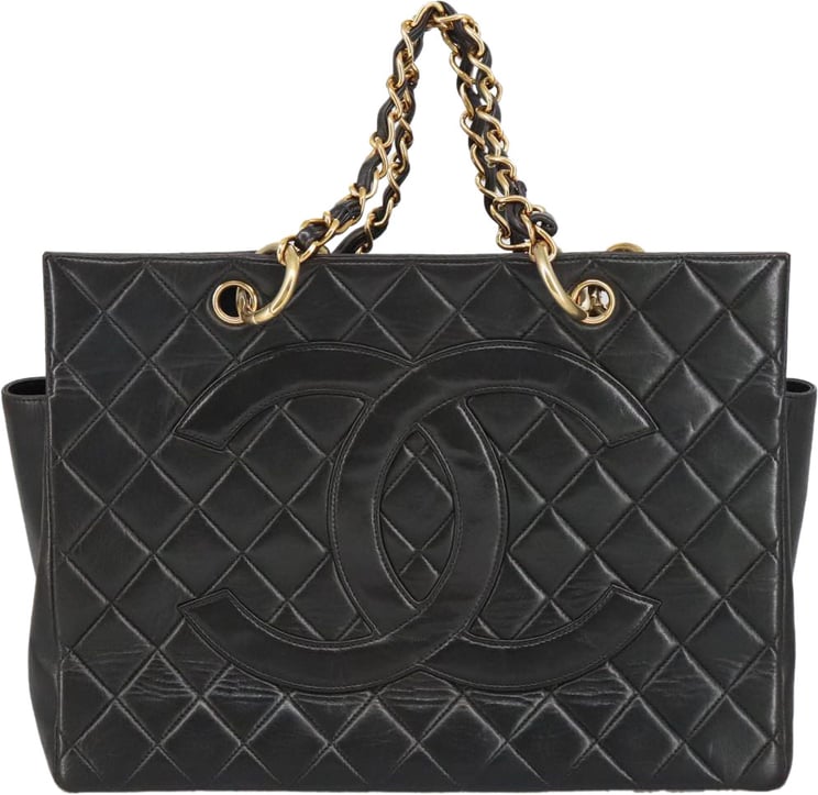 Chanel Chanel Vintage Grand Shopping Tote Quilted Lambskin