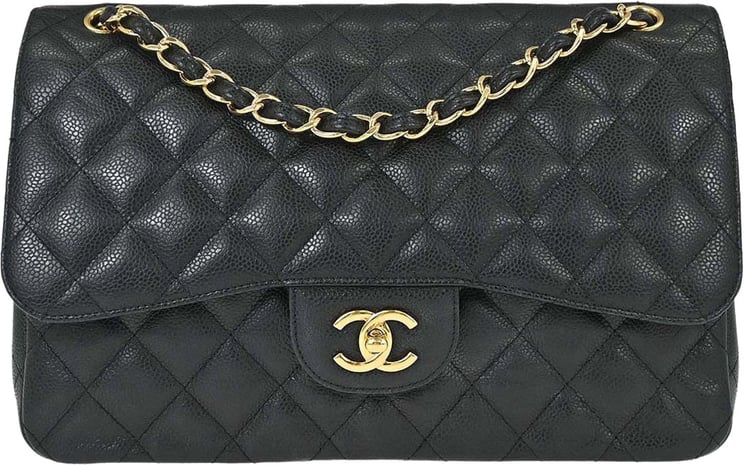 Chanel Chanel Timeless - Classic Double Flap Bag Quilted Caviar Jumbo 30 x 20 x 10